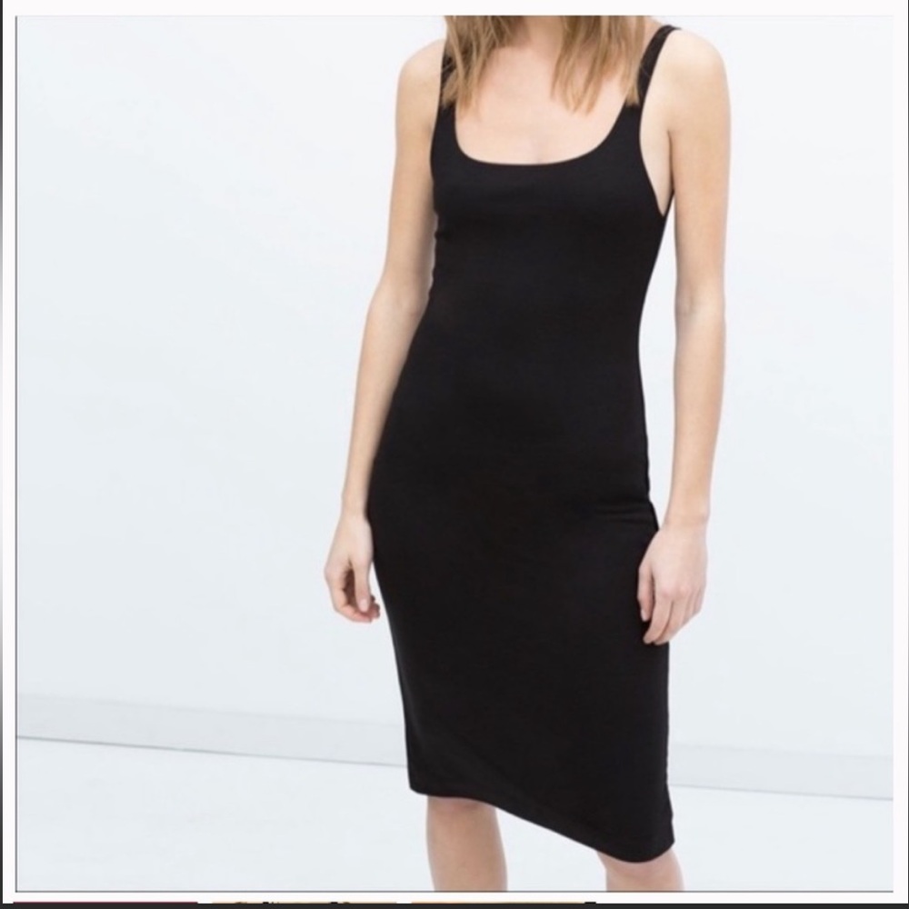 Zara black trafaluc dress S